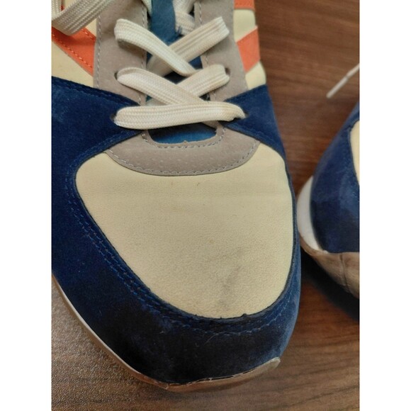 Tretorn Ryan Sneakers Color Block Blue/Orange/Cream Men's Size 9 - Picture 9 of 9